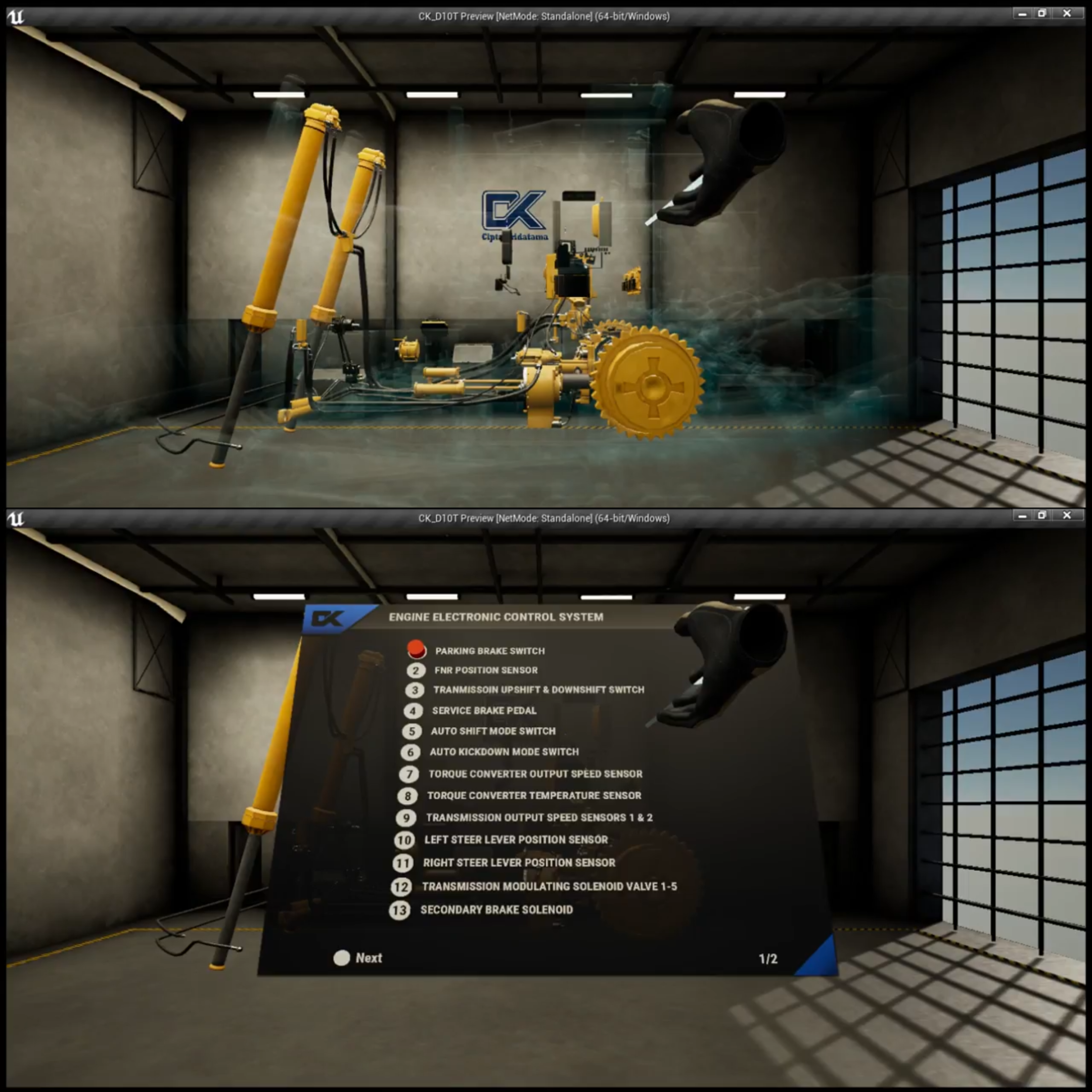 Electric ECM Tractor & Tractor Oil Flow