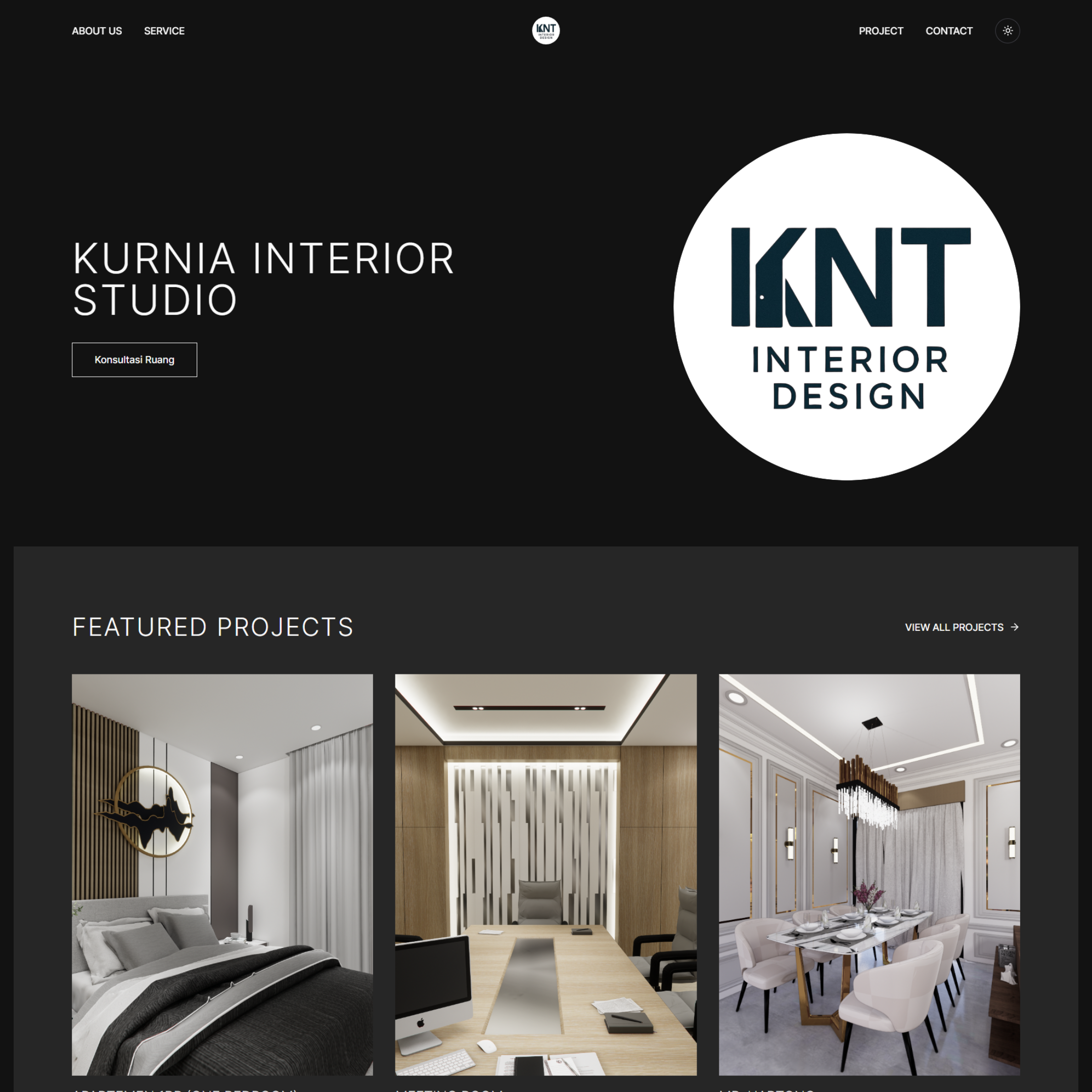 Kurnia Interior Studio Website