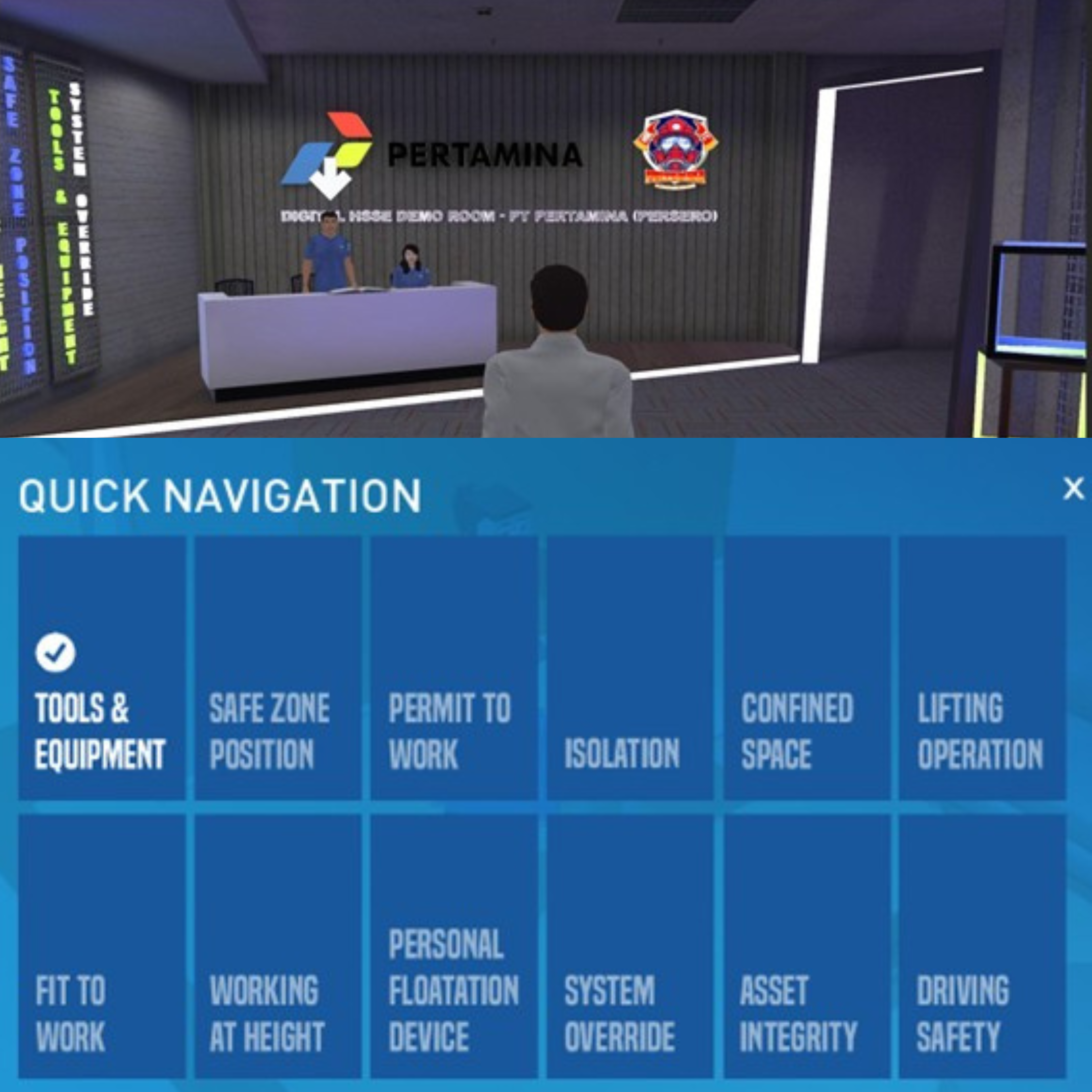 Pertamina Digital HSSE Demo Room